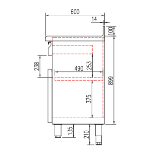 BANCONE COMPATTO PER CAFFETTERIA MC-150 - Imagen 2